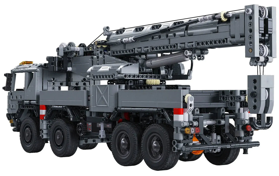 Military Tech Rescue Vehicle Crane Truck Bricks Toy