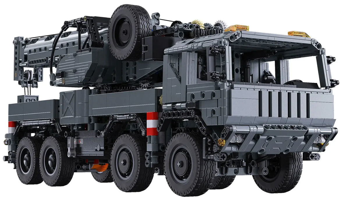 Military Tech Rescue Vehicle Crane Truck Bricks Toy