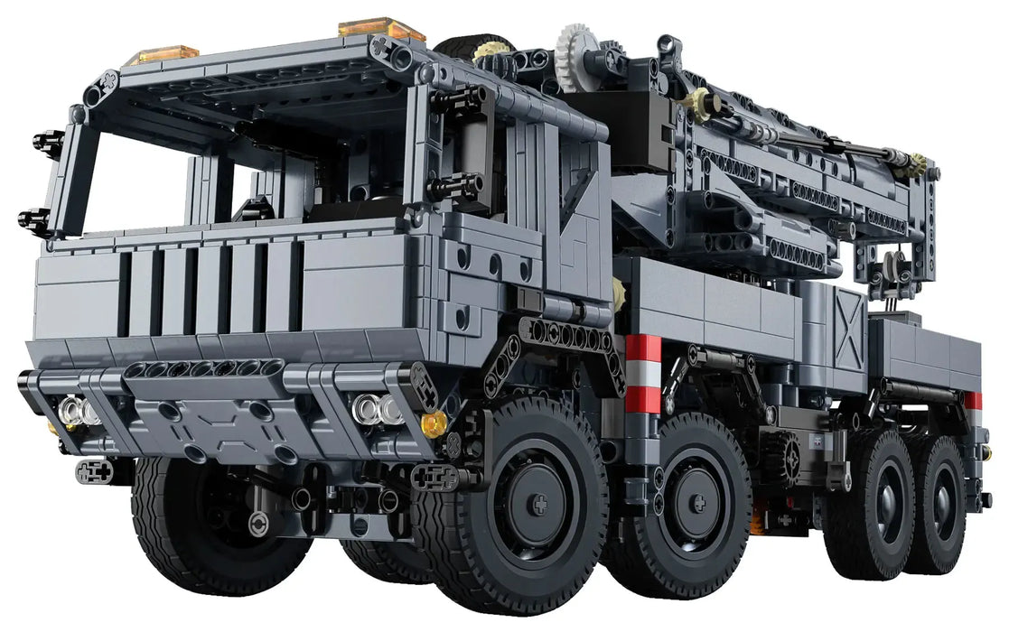 Military Tech Rescue Vehicle Crane Truck Bricks Toy