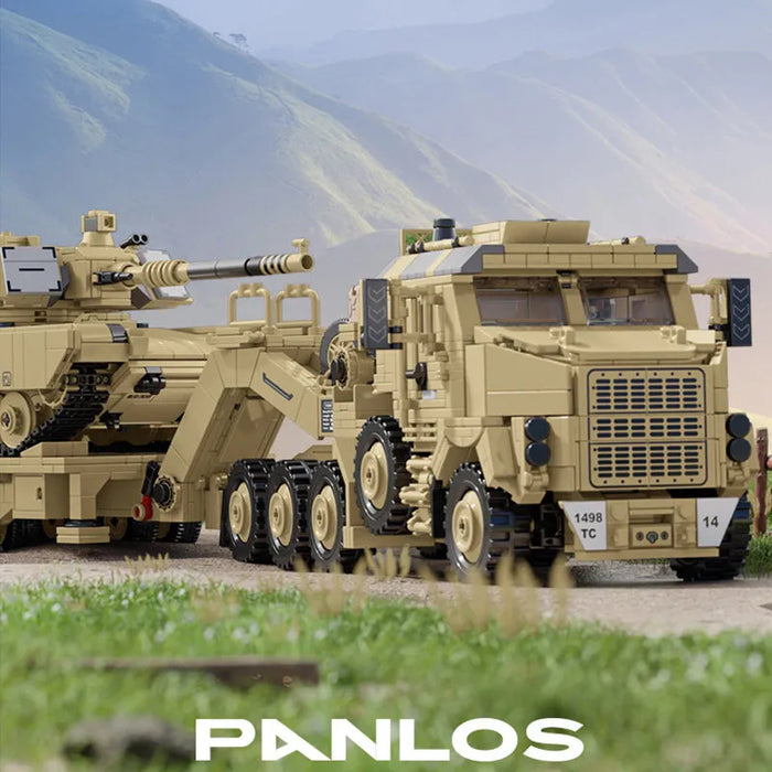 Military Tech MOC M1070 Armored Vehicle Bricks Toy