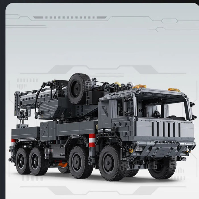 Military Tech Rescue Vehicle Crane Truck Bricks Toy