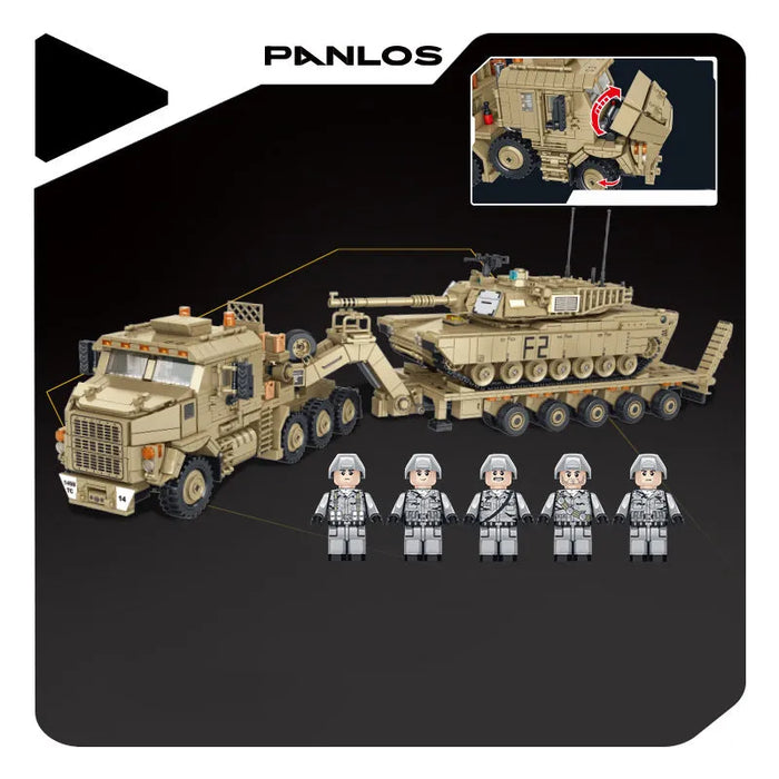Military Tech MOC M1070 Armored Vehicle Bricks Toy