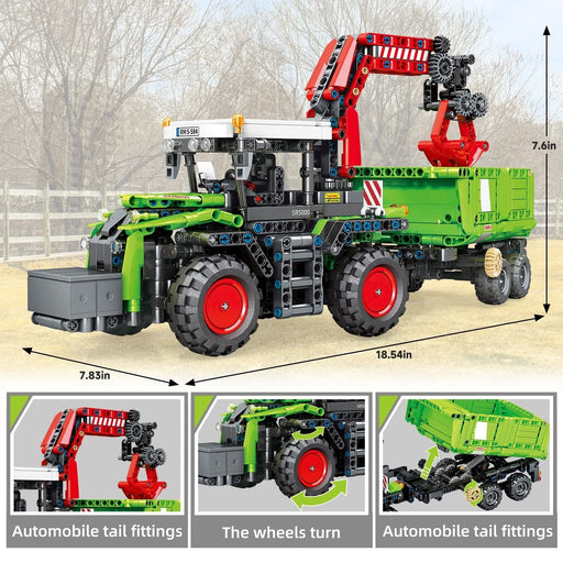City Construction 3 in 1 Tractor Harvester Building Block Kits, Truck Farm Co...