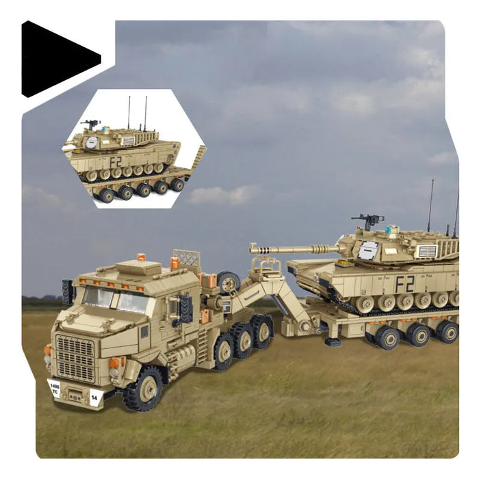 Military Tech MOC M1070 Armored Vehicle Bricks Toy