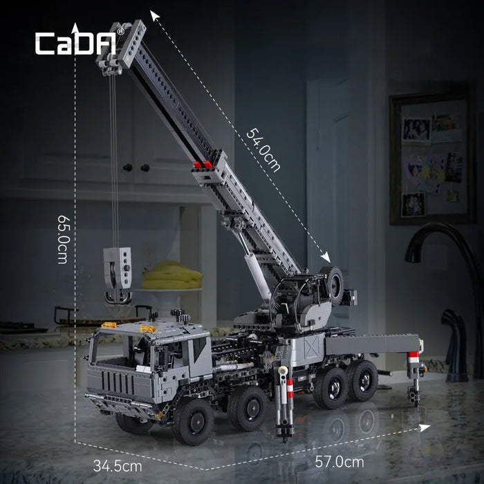 Military Tech Rescue Vehicle Crane Truck Bricks Toy