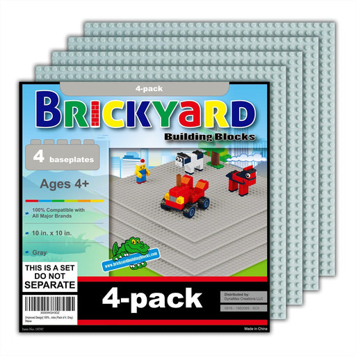 Baseplates, Large Thick Base Plates for Building Bricks, for Activity Table or Displaying Toys